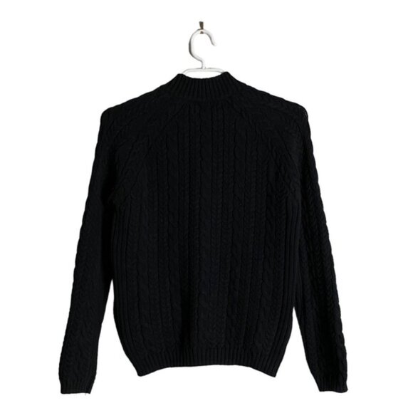 Tabi Women's Black Simply Classic Knit Sweater Jacket - Picture 5 of 7